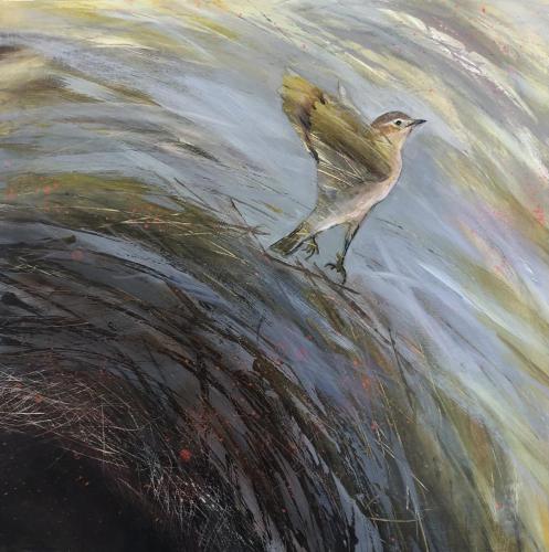 ‘Empty nest’ Acrylic mixed media