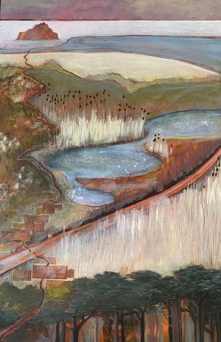 ‘Solstice’ acrylic mixed media